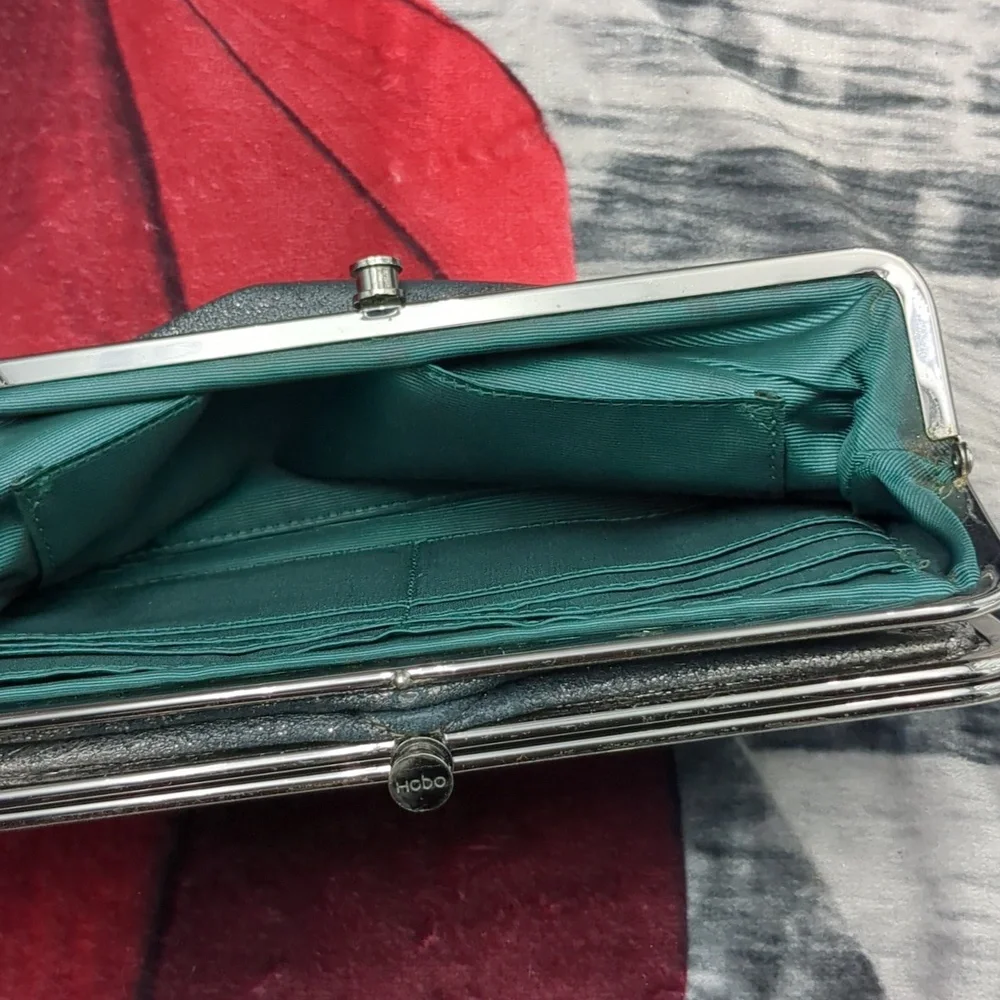 Hobo Black And Silver Clutch